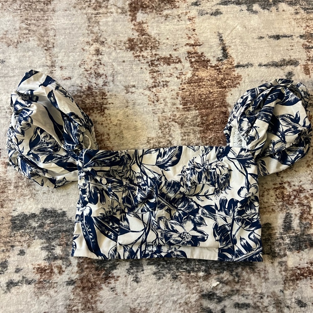 Floral Puff Sleeve Top